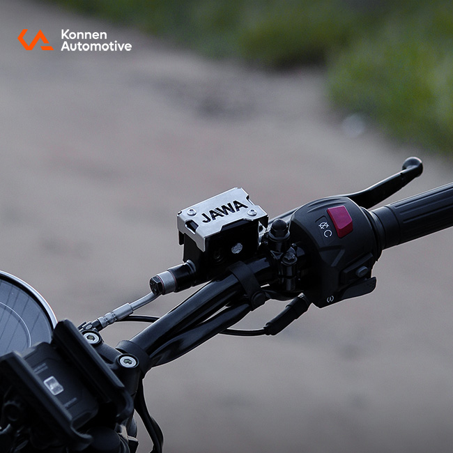 Front reservoir Guard for Jawa 42 Bobber (Silver)