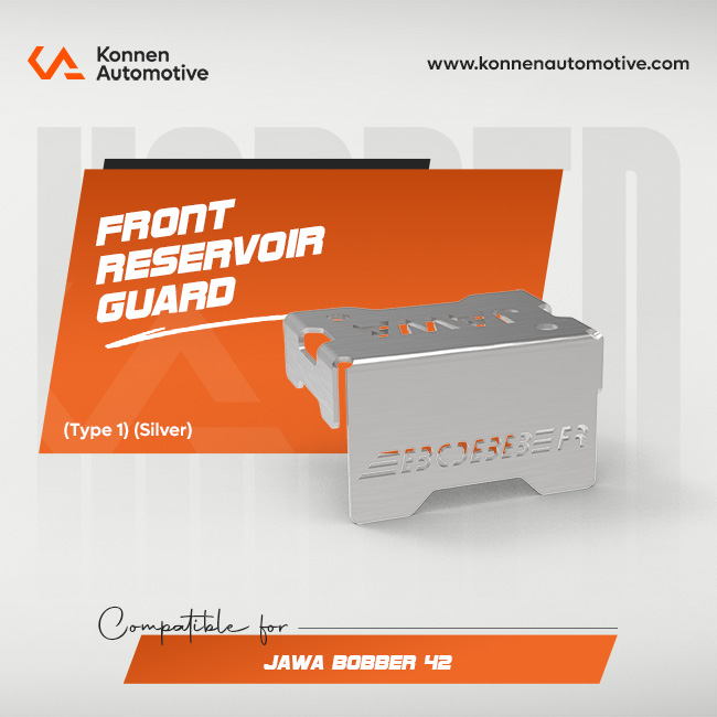 Front reservoir Guard for Jawa 42 Bobber (Silver)
