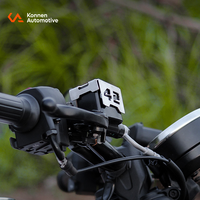 Front reservoir Guard for Jawa 42 Bobber (Silver)