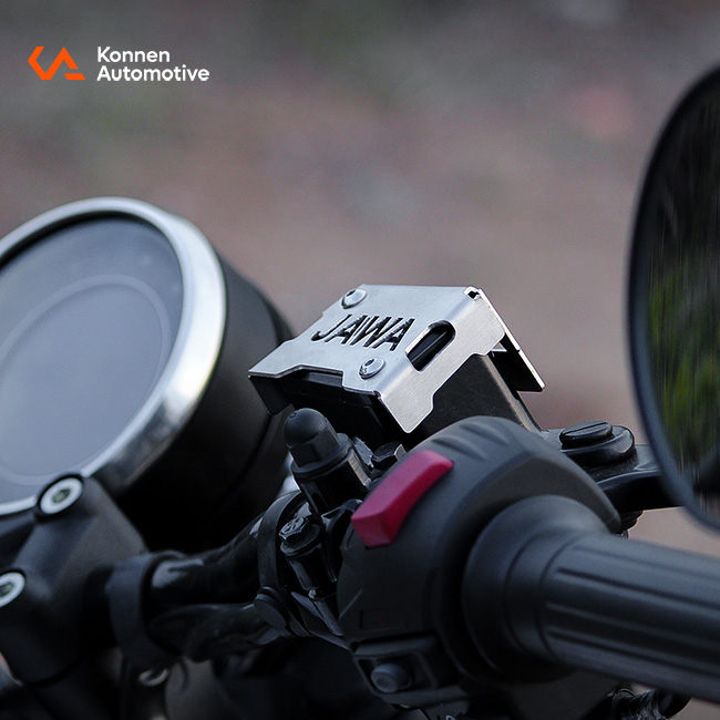 Front reservoir Guard for Jawa 42 Bobber (Silver)
