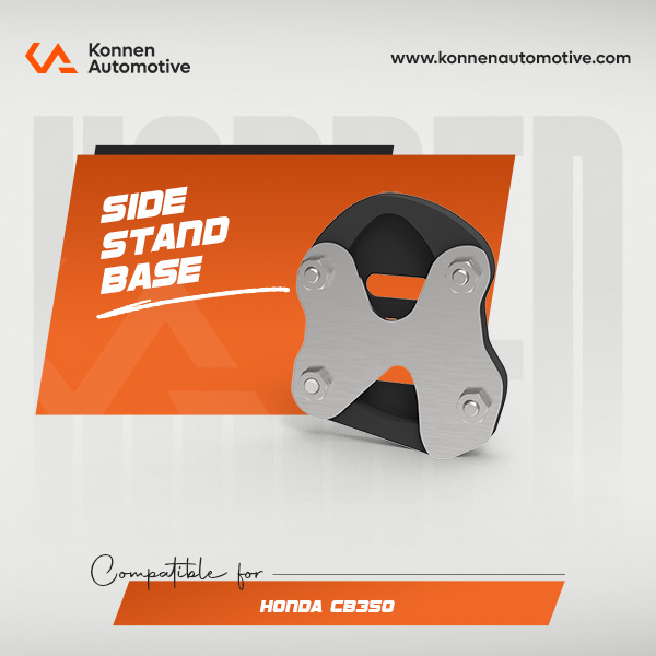 Side Stand Base-Extender for Honda CB350