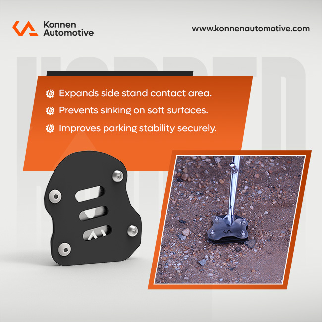 Side Stand Base-Extender for Honda CB350 RS