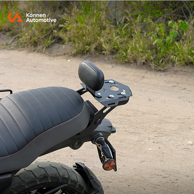 Premium Luggage Carrier with Backrest | Top Rack with Backrest | Luggage Rack with Backrest for FZ-X & FZ-X Hybrid | Konnen - Image 27
