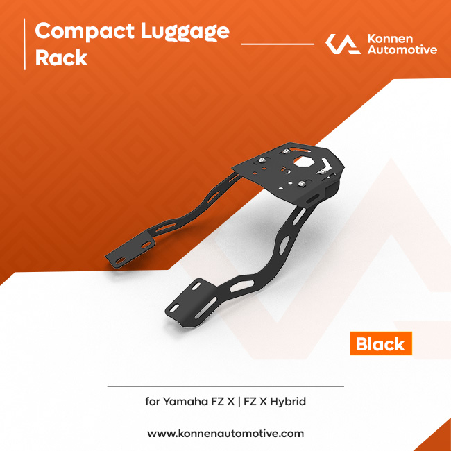Premium Luggage Carrier with Backrest | Top Rack with Backrest | Luggage Rack with Backrest for FZ-X & FZ-X Hybrid | Konnen - Image 22